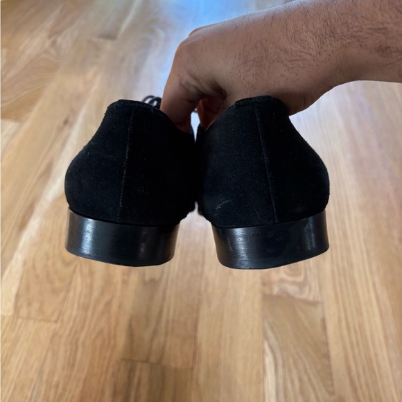 Christian Dior Vintage 90s Made in Italy Suede Leather Derby Dress Shoes 9 E 41 - Picture 5 of 10